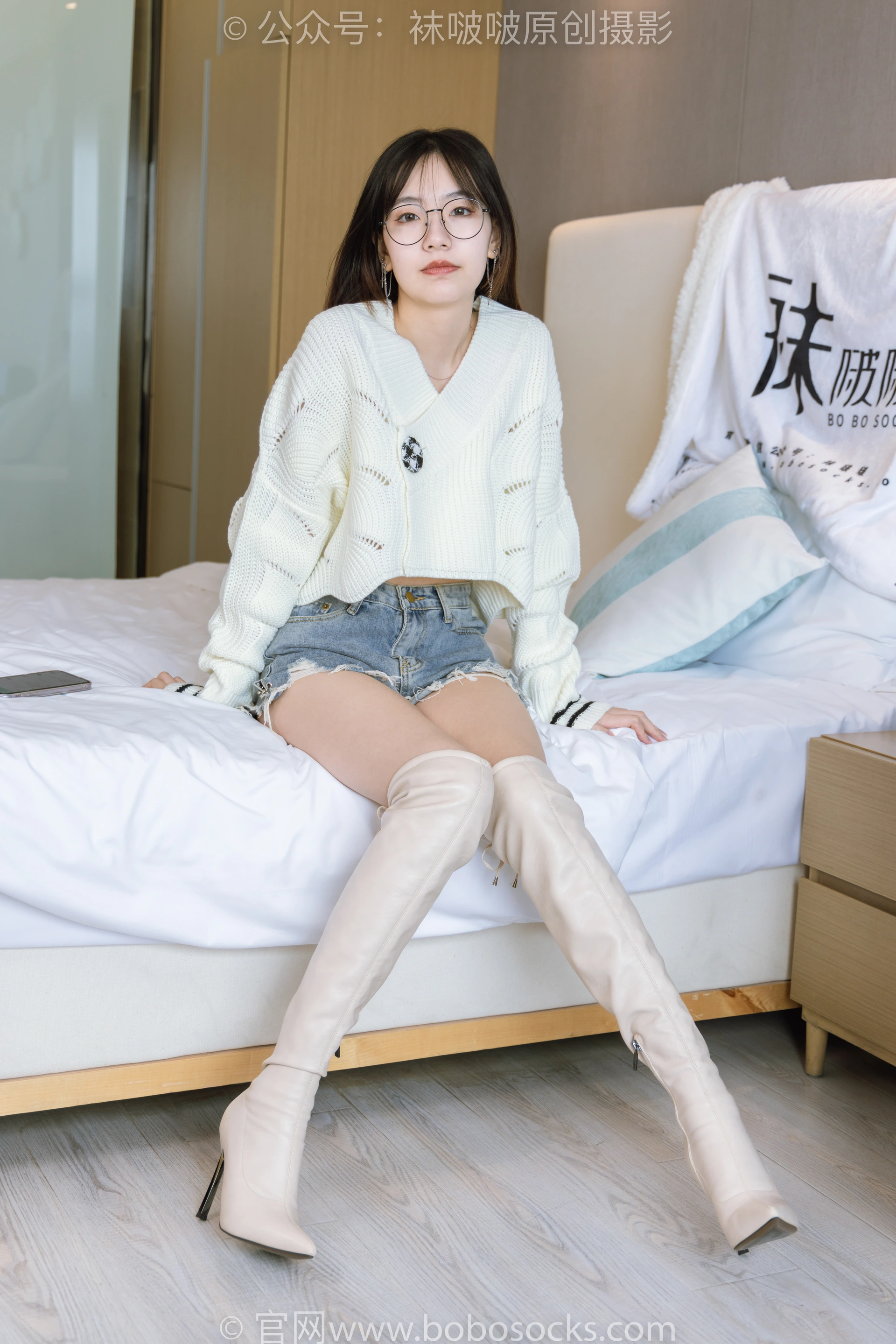 [BoBoSocks袜啵啵]NO.222 小甜豆-长靴、白棉袜、裸足 1
